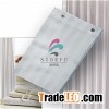 Hotel High Quality Waterproof White Satin Stripe Shower Curtain