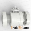 Fire Proof 2 Pieces Side Entry Forged Flange Reduced Steel Floating Ball Valve