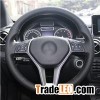 Black Artificial Leather Car Steering Wheel Cover For Mercedes Benz B180 2012