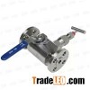 Forged Steel Double Block And Bleed DBB Ball Valve With Flange Or Thread Ends Lever Operation