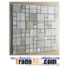 Square Wooden Grain Marble Mosaic Tiles