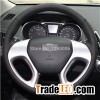 Black Artificial Leather Car Steering Wheel Cover For Hyundai Ix35 Tucson 2 2011-2015