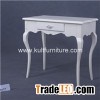 Antique Finish Carved White Night Table