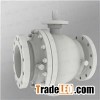 Cast Steel Side Entry Two Piece Trunnion Mounted Flange End Ball Valve With Gear Pneumatic Electrica