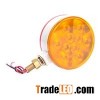 4 Inch Round Double Face Piranha LED 10+10 Diodes Truck Trailer Strobe Flash Warning Lights