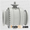 Low Emission Low Torque Cast Steel Three Piece Trunnion Mounted Ball Valve With Pneumatic And Electr