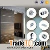 ss ceiling mounted wooden sliding double barn door track