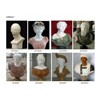 Hand carved marble bust statue