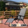 Zero Gravity Recliner Lounge Patio Chair Folding Reclining Textilene Fabric Black
