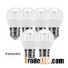 Clear Cover LED SMD Bulb G45 Plastic And Metal E27 Large Base Beam Angle 240° 3W