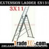 3 Section extension ladder 3X11
