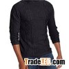 Men's Soft And Comfortable Crew Neck Wool Blend Embroidered Pullovers