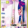Kid Toothbrush With Cartoon Character Printing On The Handle