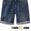 Soft Warm Boys'soft And Comfortable Cotton Denim Printed Shorts