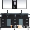 European Style Fashion Modern Wooden Solid Wood Bathroom Vanity Cabinet