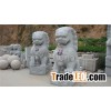 Stone lion sculptures