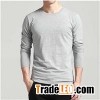 Comforatble Soft Men's Polyester Long-sleeved Printed Round-neck Shirts With Button