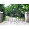 Ornamental garden wrought iron gate