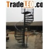 Cast iron spiral stair railings