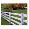 AFOL post and rail fencing white plastic split 4 rails fence