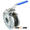 1PC DIN WAFER FLANGED BALL VALVE WITH MOUNTING PAD