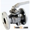 2PC FLANGED BALL VALVES WITH LOCKING HANDLE.