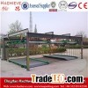 Two layers lifting and translation movement parking system