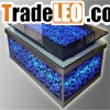 modern LED glass coffee tables