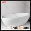 Modern hotel bathroom solid surface freestanding bathtub