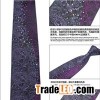 Crystal Rain Stone Ironed On Groom's Silk Necktie Writes A Incredible Wedding Peom