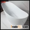 Special shape white acrylic solid surface bathtub