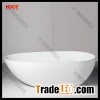 Custom design solid surface freestanding bathtub