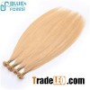 Soft Original Italian Keratin Flat Tip Human Hair Extensions, Can Print Your Logo On
