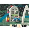 Baby Kids Children Indoor Outddor Plastic Wooden Garden Swing And Slide Trapeze