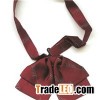Uniform Wear Of Lady's Silk Bowtie X Style Or Butterfly Style Printed Desgin Or Woven Logo Allo