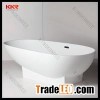 Fashional design matte white solid surface bathtub