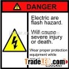 Customized Waterproof Danger Or Fragile Warning And Security Label Sticker With Good Quality