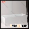 Hot sell small white solid surface freestanding bathtub