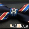 Customized Men's Uniform Bowtie With Logo Woven Or Printed Or Embroidered For Army Bank Securit