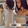 Off-the-Shoulder Mermiad Crystal Prom Dress