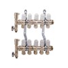 5-Branch Brass Manifold Set for Floor Heating System