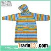 YJ-6206 Toddler Girl Colorful Hooded Long Raincoat Women's Rain Slicker
