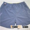 YJ-3019 Black Elastic Stretch Quick Dry Athletic Gym Shorts Mens