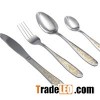 72pcs Gold Plated Cutlery Set With Wooden Box