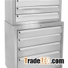 Hyxion best selling 96 inch 430 SS stainless steel intermediate tool chest with 24 drawers