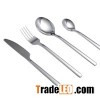 24pcs 18/10 Stainless Steel Flatware With Wooden Box
