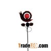 Solar-powered Metal And Color Glass Sea Garden Stake, Yard Outdoor Art Décor