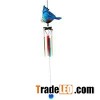 Metal Glass Birds /Owl Wind Chimes Stained Ornament Outdoor Hanging