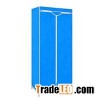 Closet Organization Ideas Portable Single Door Fabric Wardrobe With Hanger