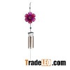 Color Flower Glass/Copper Bells/ Metal/Aeolian Bells Glass Gifts/ The Flower Chimes Outdoor Living G